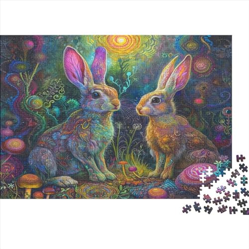 Kaninchen 1000 Teile Puzzle, Puzzles Für Erwachsene, 1000 Teile Puzzlespiel Für Jugendliche & Erwachsene Puzzlespiel Puzzel 1000pcs (75x50cm) von BBQYNVKJR