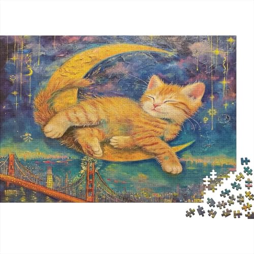 Kat Puzzle 1000 Teile Für Erwachsene Und Kinder Ab 14 Jahren Für Stressabbauer Puzzel 1000pcs (75x50cm) von BBQYNVKJR