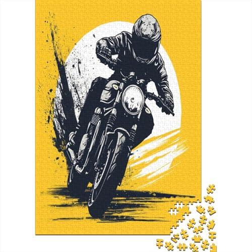 Kreuz-Country Motorcycle 1000 Stück Puzzles Für Erwachsene Teenager Stress Abbauen Familien-Puzzlespiel 1000-teiliges Puzzle Kinder Lernspiel Spielzeug Geschenk Puzzel 1000pcs (75x50cm) von BBQYNVKJR