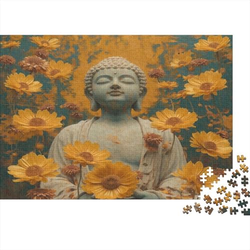 Künstlerische Buddha Statuen Puzzle 1000 Teile Erwachsener Kniffel Spaß Für Die Ganze Familie - Abwechslungsreiche 1000 Puzzleteilige Motive Puzzlespiel Erwachsene, Puzzel 1000pcs (75x50cm) von BBQYNVKJR