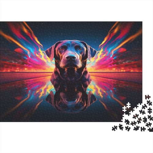 Labrador Hund Puzzlespiel 1000 Teile Puzzle Für Erwachsene Und Kinder Ab 14 Jahren, Puzzle-Motiv Erwachsenen Puzzlespiel Puzzel 1000pcs (75x50cm) von BBQYNVKJR