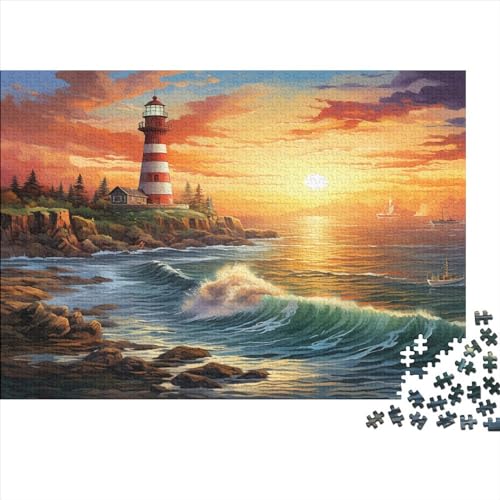 Leuchtturm Puzzlespiel 1000 Teile Puzzle Für Erwachsene Und Kinder Ab 14 Jahren, Erwachsenen Puzzlespiel Puzzel 1000pcs (75x50cm) von BBQYNVKJR