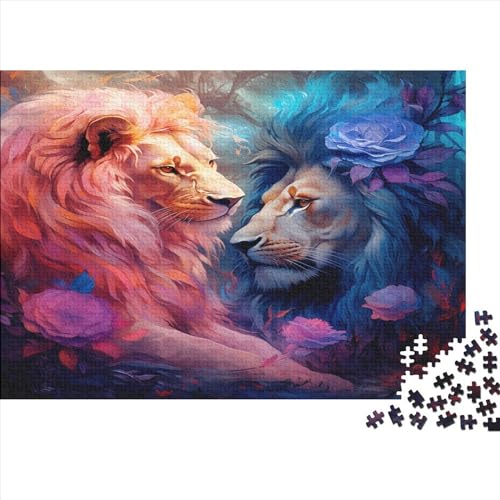 Löwe Puzzle 1000 Teile Puzzle Für Erwachsene Und Kinder Ab 14 Jahren Puzzel 1000pcs (75x50cm) von BBQYNVKJR