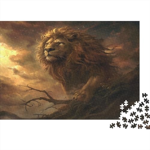 Löwe Puzzle 1000 Teile Puzzles Für Erwachsene Lernspiel Herausforderungsspielzeug 1000-teilige Puzzlespiel Für Erwachsene Kinder Puzzel 1000pcs (75x50cm) von BBQYNVKJR