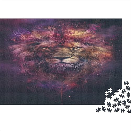 Löwe Puzzlespiel 1000 Teile Jigsaw Puzzle 1000 Puzzle FüR Erwachsene Kinder Senioren Erwachsenen Puzzlespiel Puzzel 1000pcs (75x50cm) von BBQYNVKJR