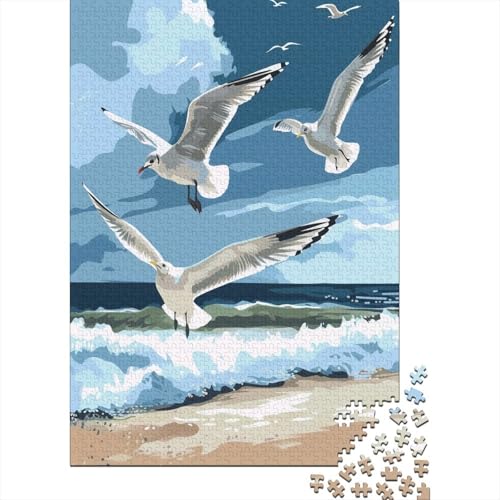 Möwe Puzzlespiel 1000 Teile Puzzles Für Erwachsene Lernspiel Herausforderung Spielzeug 1000 Teile Puzzles Für Erwachsene Kinder Erwachsenen Puzzlespiel Puzzel 1000pcs (75x50cm) von BBQYNVKJR