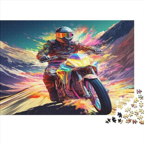 Motorrad 1000 Teile,Impossible Puzzle,GesKükenlichkeitsspiel Für Die Ganze Familie, Erwachsenen Puzzlespiel Puzzel 1000pcs (75x50cm) von BBQYNVKJR