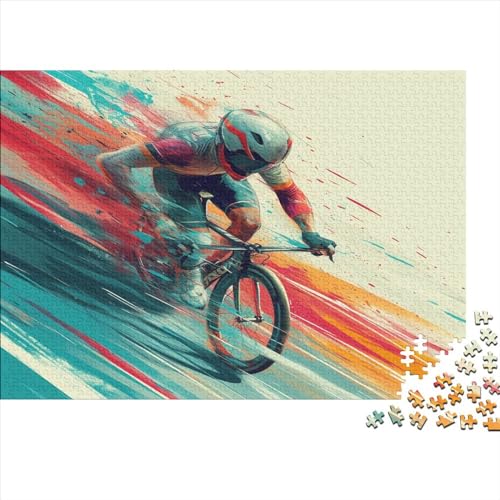 Mountainbike Puzzle 1000 Teile Puzzle Für Erwachsene Und Kinder Ab 14 Jahren Puzzel 1000pcs (75x50cm) von BBQYNVKJR