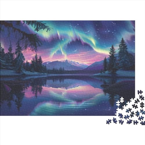 Nordlichter Puzzle 1000 Teile Erwachsener Kniffel Spaß Für Die Ganze Familie - Abwechslungsreiche 1000 Puzzleteilige Motive Puzzlespiel Erwachsene, Puzzel 1000pcs (75x50cm) von BBQYNVKJR