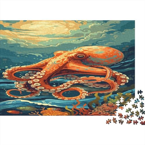 Oktopus Puzzlespiel 1000 Teile Puzzle Für Erwachsene Und Kinder Ab 14 Jahren, Puzzle Erwachsenen Puzzlespi Puzzel 1000pcs (75x50cm) von BBQYNVKJR