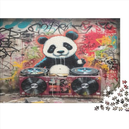 Panda 1000 Stück Puzzles Für Erwachsene Teenager Stress Abbauen Familien-Puzzlespiel Mit Poster in 1000-teiliges Puzzle Kinder Lernspiel Spielzeug Geschenk Puzzel 1000pcs (75x50cm) von BBQYNVKJR