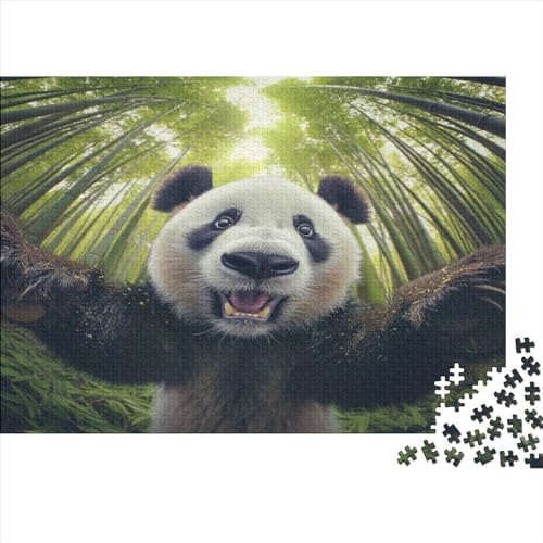 Panda 1000 Stück Puzzles Für Erwachsene Teenager Stress Abbauen Familien-Puzzlespiel Mit Poster in 1000-teiliges Puzzle Kinder Lernspiel Spielzeug Geschenk Puzzel 1000pcs (75x50cm) von BBQYNVKJR