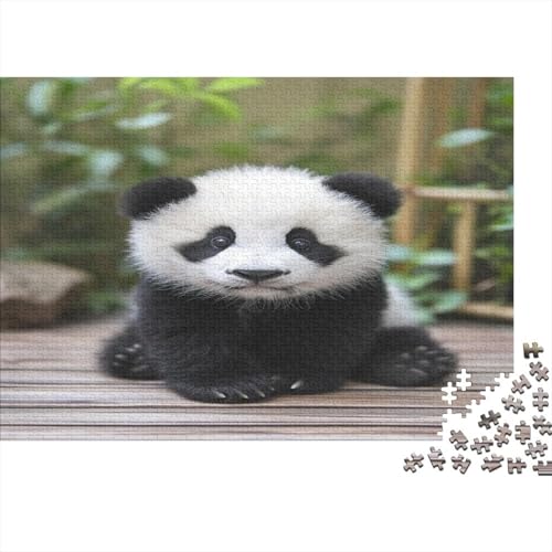 Panda Puzzle 1000 Teile,für Erwachsene, Impossible Puzzle,farbenfrohes Legespiel,Geschicklichkeitsspiel Für Die Ganze Familie,Erwachsenenpuzzle Puzzel 1000pcs (75x50cm) von BBQYNVKJR