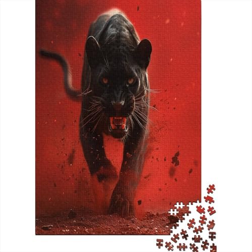 Panther Puzzle 1000 Teile,Puzzle Für Erwachsene, Impossible Puzzle, GesKükenlichkeitsspiel Für Die Ganze Familie,Puzzle Farbenfrohes,Puzzle-Geschenk,RaumdekoRatteion Puzzel 1000pcs (75x50cm) von BBQYNVKJR