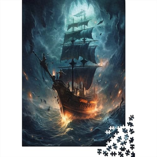 PiRattee Schiff Puzzle 1000 Teile Erwachsene Puzzles Für Erwachsene Klassische Puzzles 1000 Teile Erwachsene Puzzlespiel Schwer Pädagogisches Spielzeug Erwachsene Kinder Puzzel 1000pcs (75x50cm) von BBQYNVKJR