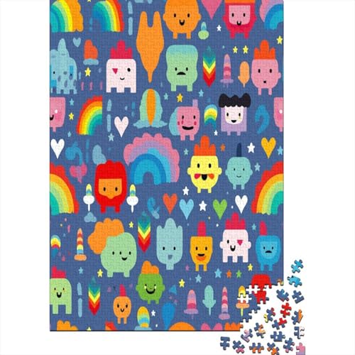 Regenbogen Puzzle 1000 Teile,Puzzle Für Erwachsene, Impossible Puzzle, GesKükenlichkeitsspiel Für Die Ganze Familie,Puzzle Legespiel- Erwachsenenpuzzle Puzzel 1000pcs (75x50cm) von BBQYNVKJR