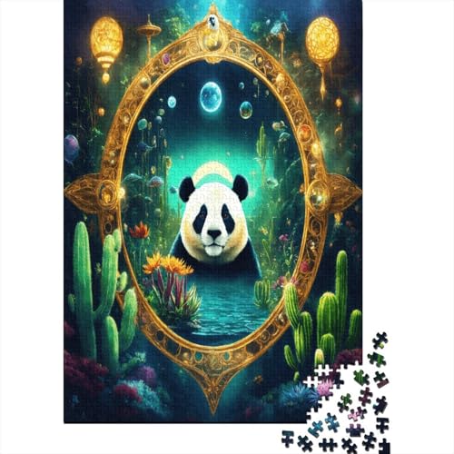 Riesenpanda 1000 Stück Puzzles Für Erwachsene Teenager Stress Abbauen Familien-Puzzlespiel 1000-teiliges Puzzle Kinder Lernspiel Spielzeug Geschenk Puzzel 1000pcs (75x50cm) von BBQYNVKJR