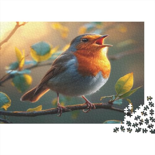 Robin Bird Puzzle 1000 Teile Puzzle Für Erwachsene Und Kinder Ab 14 Jahren Puzzel 1000pcs (75x50cm) von BBQYNVKJR