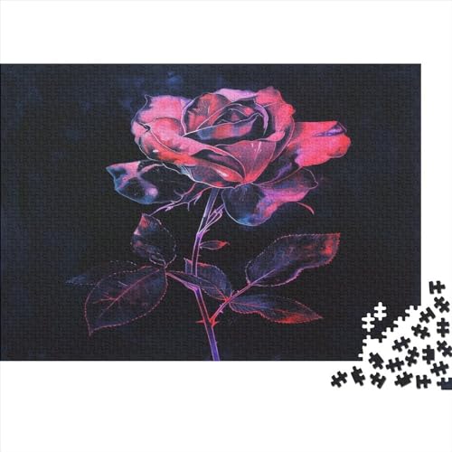 Rose 1000 Teile Puzzle, Puzzles Für Erwachsene, 1000 Teile Puzzlespiel Für Jugendliche & Erwachsene Puzzlespiel Puzzel 1000pcs (75x50cm) von BBQYNVKJR