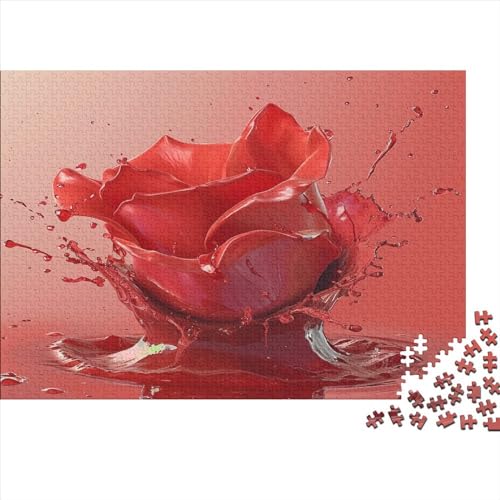 Rose Puzzlespiel 1000 Teile, Puzzle Erwachsene 1000 Teile, Impossible Puzzle Geschicklichkeitsspiel Für Die Ganze Familie, Puzzle Erwachsene 1000 Teile Puzzel 1000pcs (75x50cm) von BBQYNVKJR