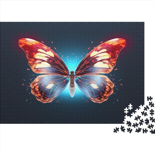 Schmetterling Puzzle 1000 Teile,Puzzle Für Erwachsene, Impossible Puzzle, GesKükenlichkeitsspiel Für Die Ganze Familie,Puzzle Farbenfrohes,Puzzle-Geschenk,RaumdekoRatteion Puzzel 1000pcs (75x50cm) von BBQYNVKJR