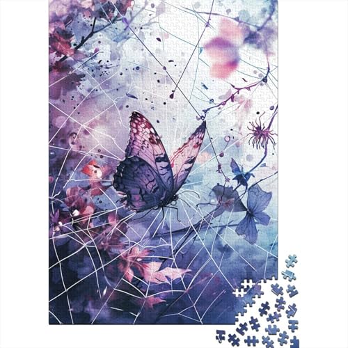 Schmetterling Puzzle 1000 Teile Erwachsener Kniffel Spaß Für Die Ganze Familie - Abwechslungsreiche 1000 Puzzleteilige Motive Puzzle Erwachsene, Puzzel 1000pcs (75x50cm) von BBQYNVKJR