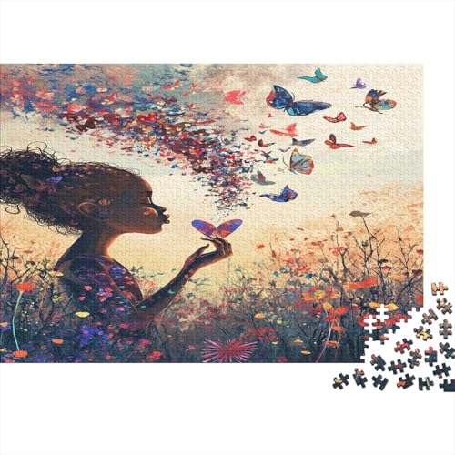 Schmetterling Puzzlespiel 1000 Teile Jigsaw Puzzle 1000 Puzzle FüR Erwachsene Kinder Senioren Erwachsenen Puzzlespiel Puzzel 1000pcs (75x50cm) von BBQYNVKJR