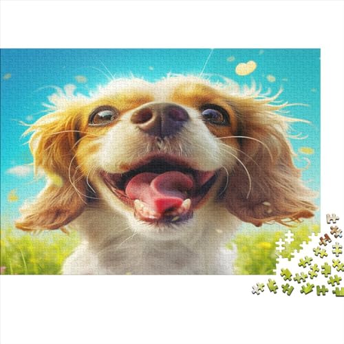 Schwanzer Spaniel Puzzle 1000 Teile Puzzle Erwachsene Schwieriges Schwer Puzzle Für Erwachsene Und Kinder Ab 14 Jahren Puzzel 1000pcs (75x50cm) von BBQYNVKJR