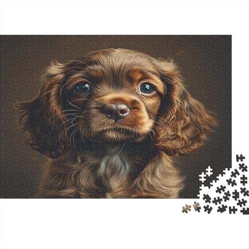 Schwanzer Spaniel Puzzlespiel 1000 Teile Erwachsene -Puzzle 1000 Stück Spiel Puzzles Für Erwachsene Kinder Puzzle Erwachsenen Puzzlespiel Puzzel 1000pcs (75x50cm) von BBQYNVKJR