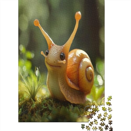 Süße Schnecke 1000 Stück Puzzles Für Erwachsene Teenager Stress Abbauen Familien-Puzzlespiel 1000-teiliges Puzzle Kinder Lernspiel Spielzeug Geschenk Puzzel 1000pcs (75x50cm) von BBQYNVKJR