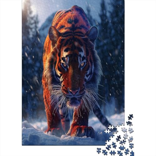 Tiger 1000 Stück Puzzle Für Erwachsene 1000 Stück Puzzle Für Erwachsene-Crazy Süßigkeiten-1000 Stück Puzzle Große Puzzles Kinder Lernspiel Spielzeug Geschenk Puzzel 1000pcs (75x50cm) von BBQYNVKJR