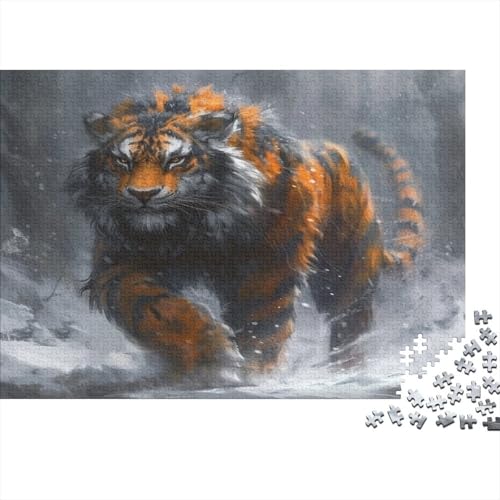 Tiger Puzzle 1000 Teile Erwachsener Kniffel Spaß Für Die Ganze Familie - Abwechslungsreiche 1000 Puzzleteilige Motive Puzzlespiel Erwachsene, Puzzel 1000pcs (75x50cm) von BBQYNVKJR