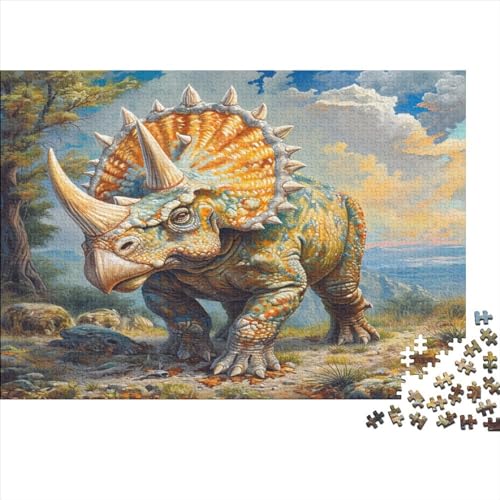 Triceratops Puzzle 1000 Teile Erwachsene, Puzzlespiel Jigsaw Puzzles Erwachsenen Puzzlespiel Puzzel 1000pcs (75x50cm) von BBQYNVKJR