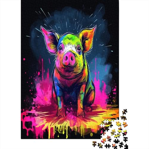 Wart Schwein Puzzle 1000 Teile Puzzle Für Erwachsene Und Kinder Ab 14 Jahren,Puzzlespiel Erwachsenen Puzzlespiel Puzzel 1000pcs (75x50cm) von BBQYNVKJR