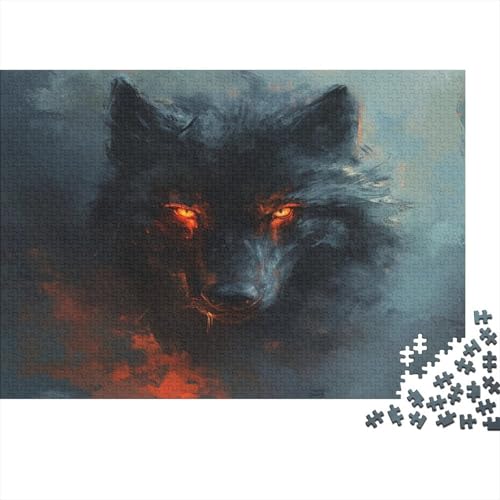 Wolf Puzzle 1000 Teile Für Erwachsene Und Kinder Ab 14 Jahren Für Stressabbauer Puzzel 1000pcs (75x50cm) von BBQYNVKJR