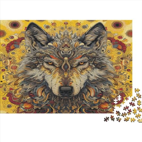 Wolf Puzzle 1000 Teile Puzzle Für Erwachsene Und Kinder Ab 14 Jahren Puzzel 1000pcs (75x50cm) von BBQYNVKJR