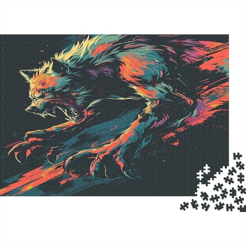 Wolf Puzzle 1000 Teile Puzzle Für Erwachsene Und Kinder Ab 14 Jahren Puzzel 1000pcs (75x50cm) von BBQYNVKJR