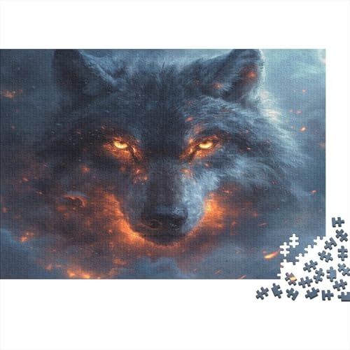 Wolf Puzzlespiel 1000 Teile Puzzle Für Erwachsene Und Kinder Ab 14 Jahren, Erwachsenen Puzzlespiel Puzzel 1000pcs (75x50cm) von BBQYNVKJR