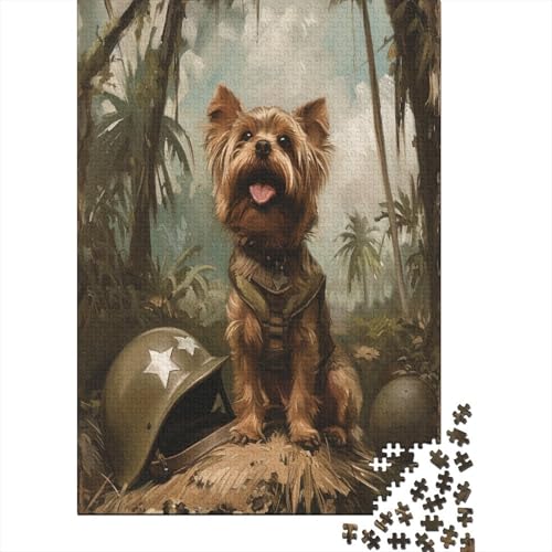 Yorkshire Terrier Puzzle 1000 Teile,für Erwachsene, Impossible Puzzle,farbenfrohes Legespiel,GesKükenlichkeitsspiel Für Die Ganze Familie,Erwachsenenpuzzle Puzzel 1000pcs (75x50cm) von BBQYNVKJR