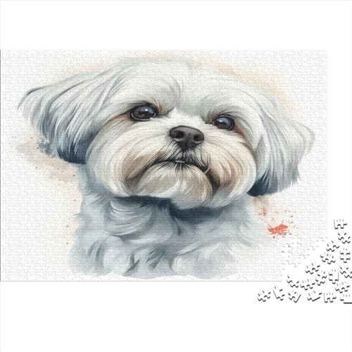 Yorkshire Terrier Puzzle 1000 Teile Erwachsene, Puzzlespiel Jigsaw Puzzles Erwachsenen Puzzlespiel Puzzel 1000pcs (75x50cm) von BBQYNVKJR