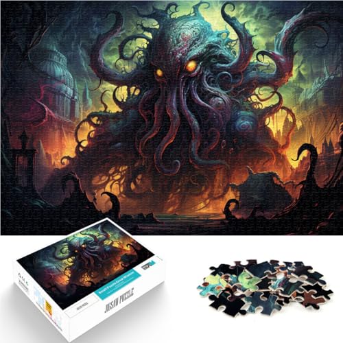 1000-teiliges Puzzle für Erwachsene „Cthulhu Invasion“ Lernspiele für Zuhause DIY-Spielzeug Stressabbau geeignet für Jugendliche ab 14 Jahren 26x38cm 1000-teiliges Puzzle für Erwachsene „Cthulhu Invasion“ Lernspiele für Zuhause DIY-Spielzeug Stressabbau geeignet für Jugendliche ab 14 Jahren 26x38cm von BBVNFLIR