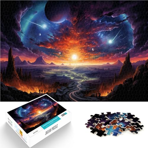 Puzzle „Landschaft des Weltuntergangs“ Puzzle für Erwachsene, 1000 Teile, 50 x 75 cm, Holzpuzzle für Erwachsene, Kinder ab 14 Jahren, anspruchsvolle Puzzles für Erwachsene von BBVNFLIR