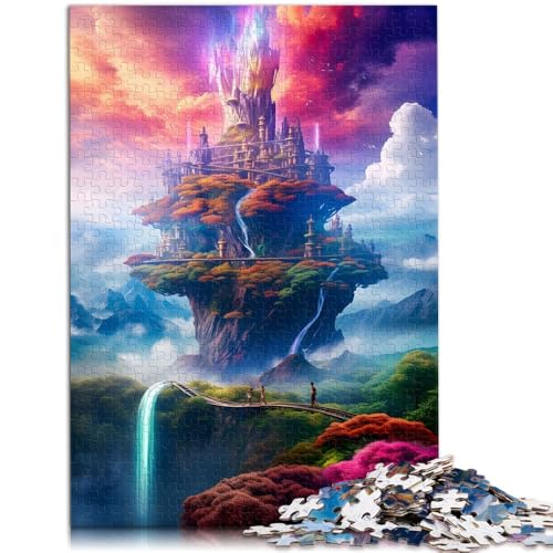 Puzzle „Magische Türme, die Natur“, 1000-teiliges Puzzle für Erwachsene, 50 x 75 cm, Holzpuzzle für Erwachsene und Kinder ab 14 Jahren, Familienaktivität von BBVNFLIR