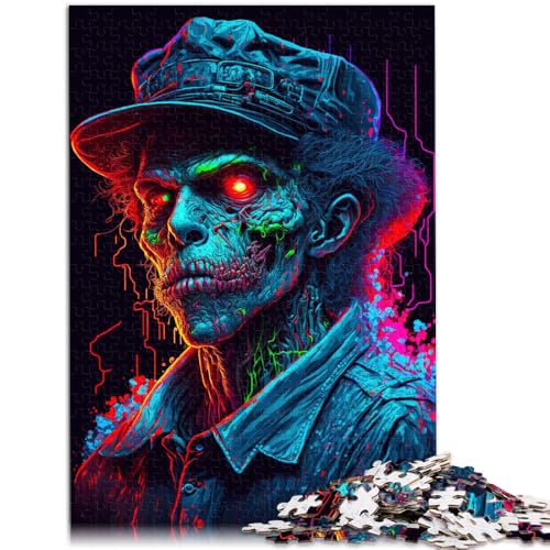 Puzzle Junger Gangster-Zombie Puzzle 1000 Teile für Erwachsene 50x75cm Holzpuzzle für Erwachsene und Kinder ab 14 Jahren Stressabbau-Spielzeug von BBVNFLIR