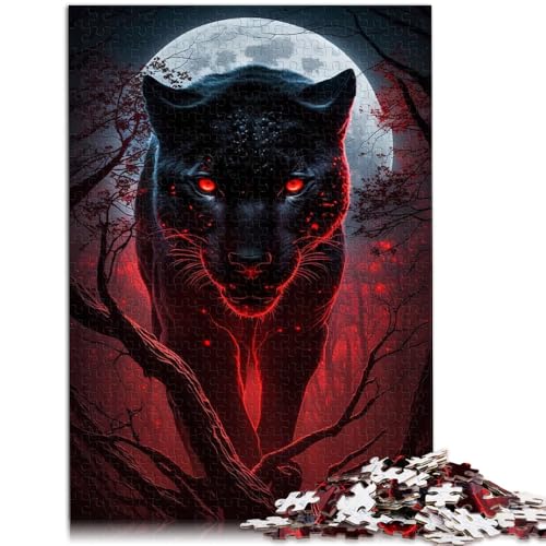 Puzzle Leopard, 1000 Teile, 50 x 75 cm, Holzpuzzle für Erwachsene und Kinder, schwieriges, schweres Puzzle für Frauen und Männer von BBVNFLIR