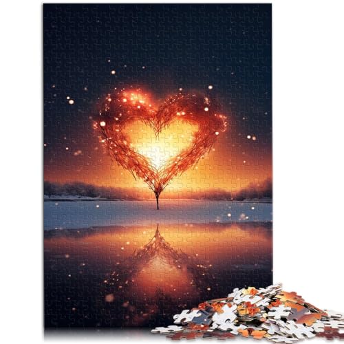 Puzzle für Erwachsene, Geschenke für Liebe und Romantik, Puzzle 1000 Teile, 50 x 75 cm, Holzpuzzle, geeignet für Erwachsene und Kinder ab 14 Jahren, Weihnachts von BBVNFLIR