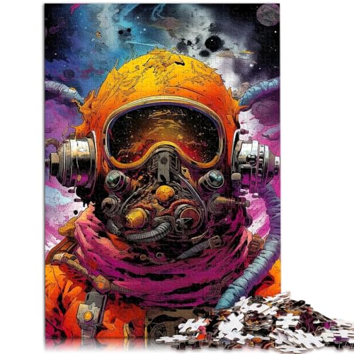 Puzzle für Erwachsene, Kleiner gelber Astronaut, 1000 Teile, 50 x 75 cm, Holzpuzzle für Erwachsene und Kinder ab 14 Jahren, tolles Geschenk für Erwachsene und Kinder von BBVNFLIR