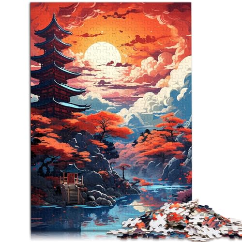 Puzzle für Erwachsene, Landschaftskunst, Japan, 1000 Teile, Puzzle für Erwachsene, 50 x 75 cm, geeignet für Erwachsene und Kinder ab 14 Jahren, Spiele, Spielzeug, Geschenk von BBVNFLIR