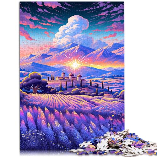 Puzzle für Erwachsene, Lavendelfelder in der Provence, Frankreich, 1000-teiliges Puzzle 50 x 75 cm, für Erwachsene, Geschenke, Spiele, Spielzeug, Geschenk von BBVNFLIR