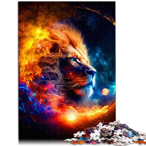 Puzzle für Erwachsene, Löwe, 1000 Teile, 50 x 75 cm, Holzpuzzle für Erwachsene und Kinder, Lernspielzeug, Familienspiele von BBVNFLIR